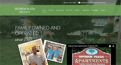 Desktop Screenshot of detrickplazaapartments.com