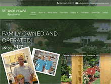 Tablet Screenshot of detrickplazaapartments.com